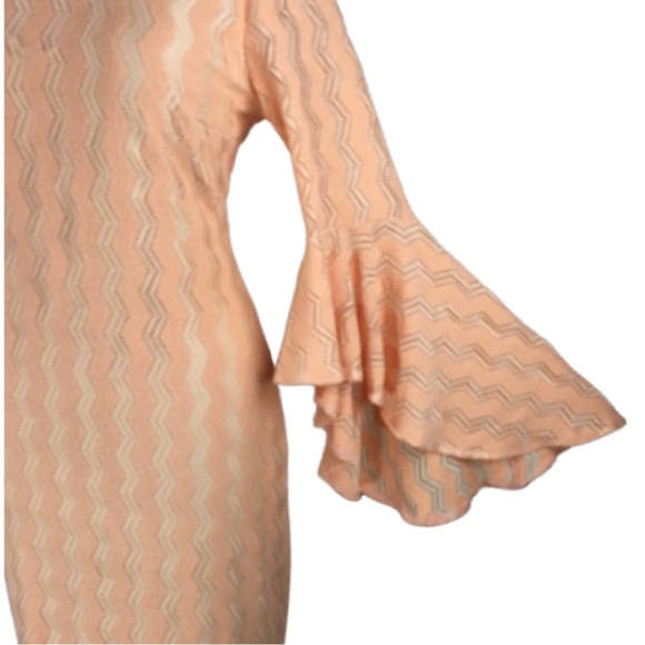 VF SHOW Elegant Bell Sleeve Cocktail Party Bodycon Pencil Sheath Dress X-Large - Picture 6 of 15